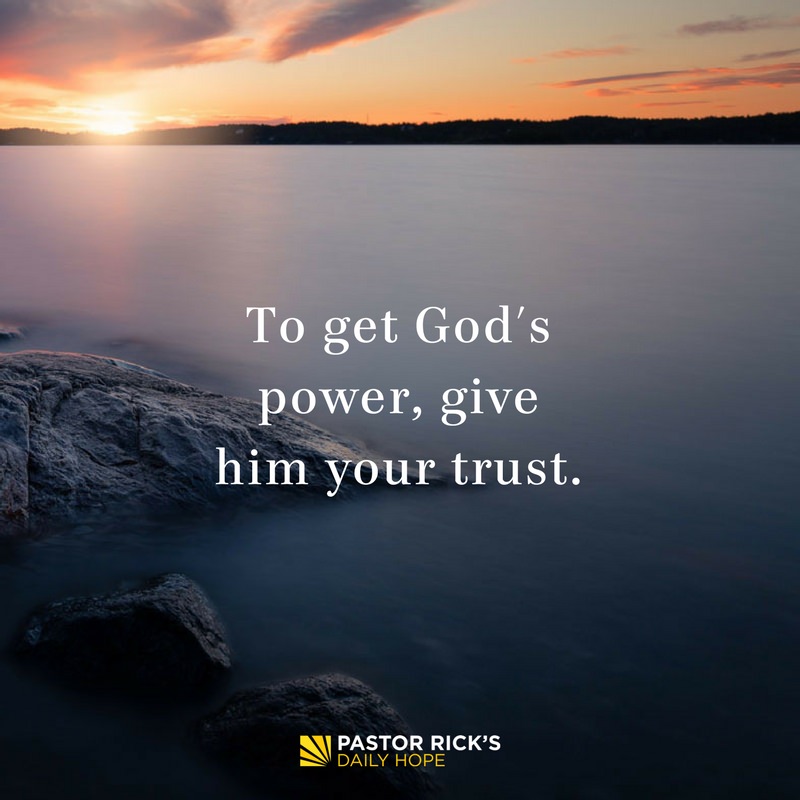 Devotional image from Rick Warren
