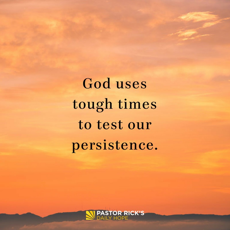 Devotional image from Rick Warren