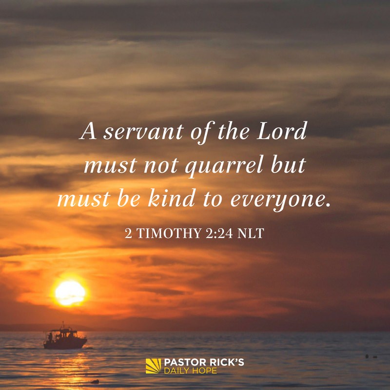 Devotional image from Rick Warren