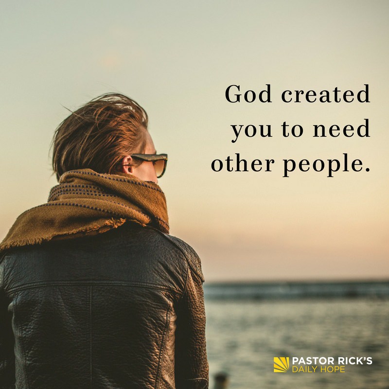 Devotional image from Rick Warren