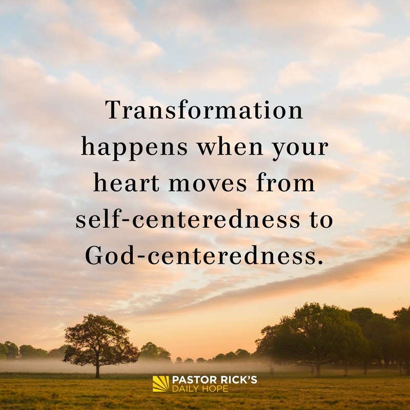Devotional image from Rick Warren