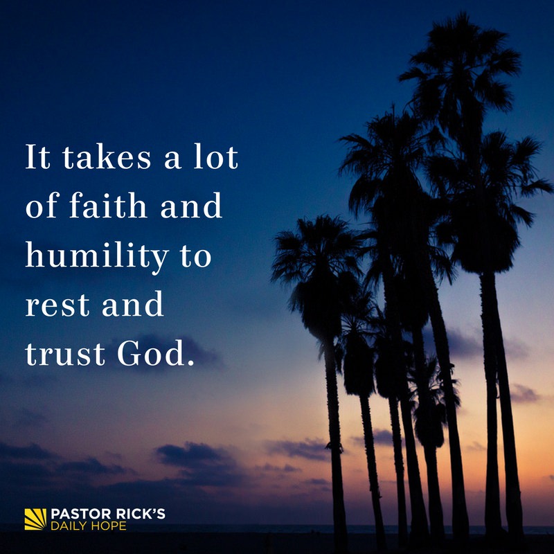 Devotional image from Rick Warren