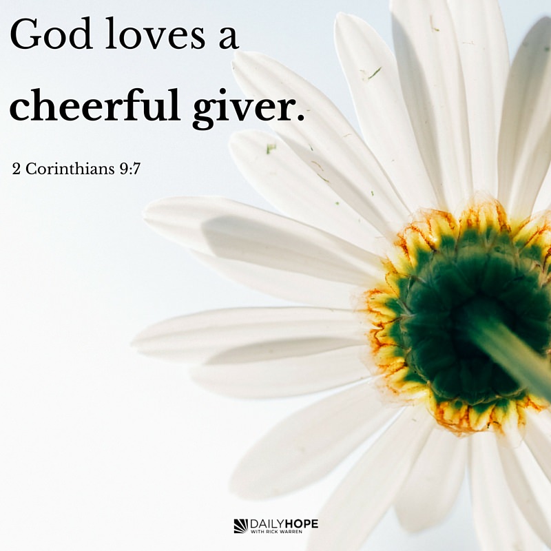 Are You Grateful For Grace? Then Be A Giver