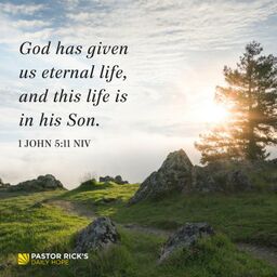 Devotional image from Rick Warren