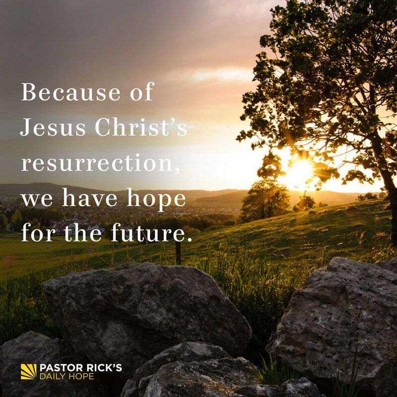 Devotional image from Rick Warren