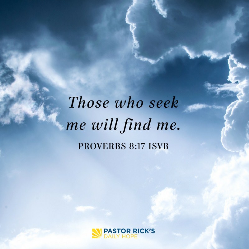 Devotional image from Rick Warren