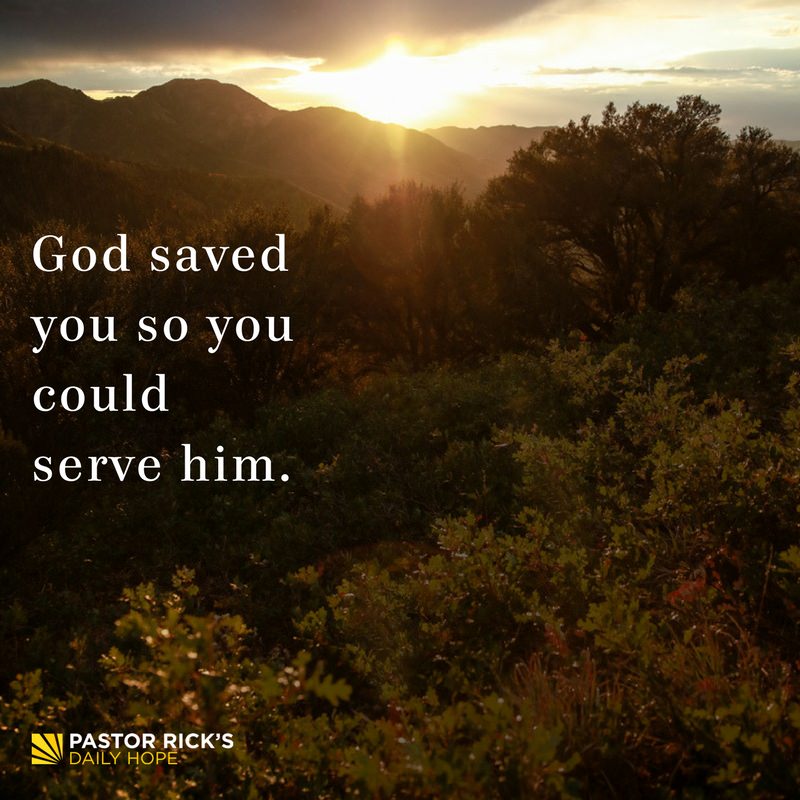 Devotional image from Rick Warren