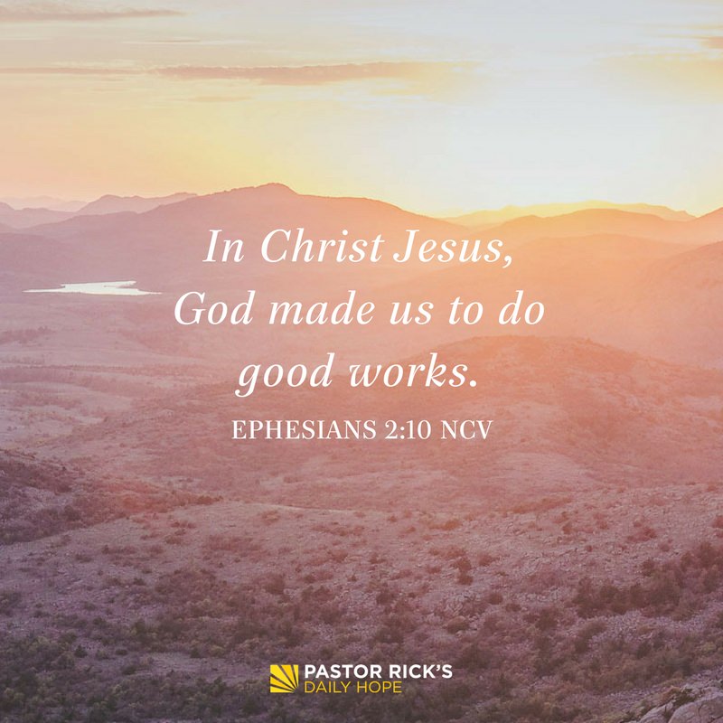 Devotional image from Rick Warren
