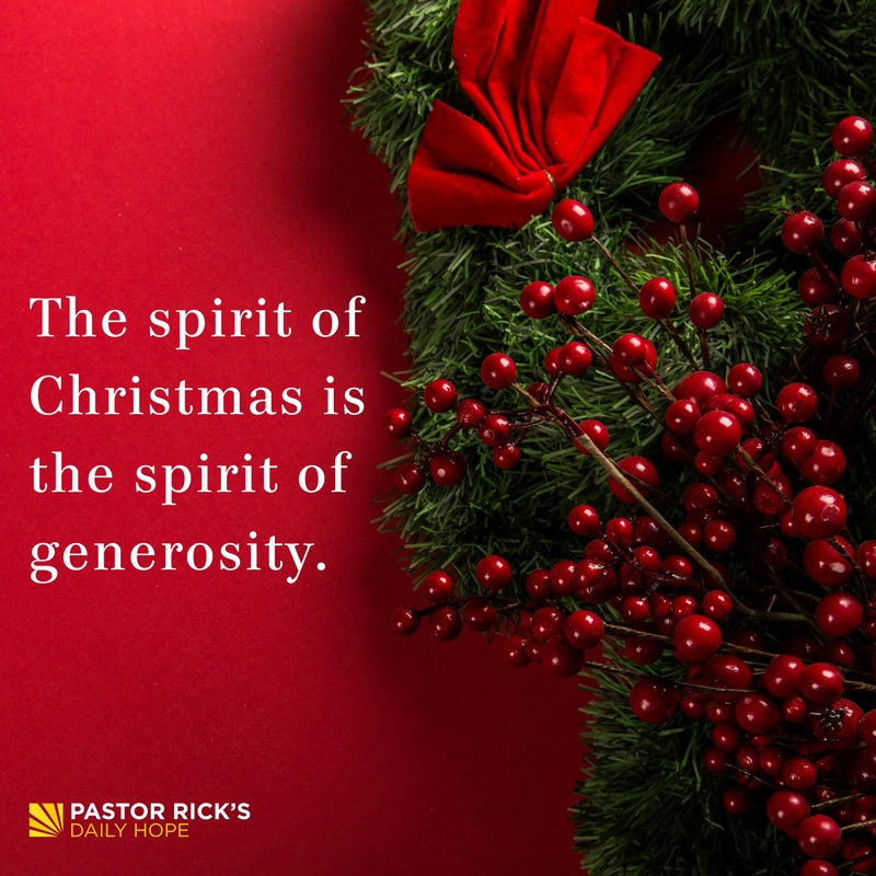 Devotional image from Rick Warren