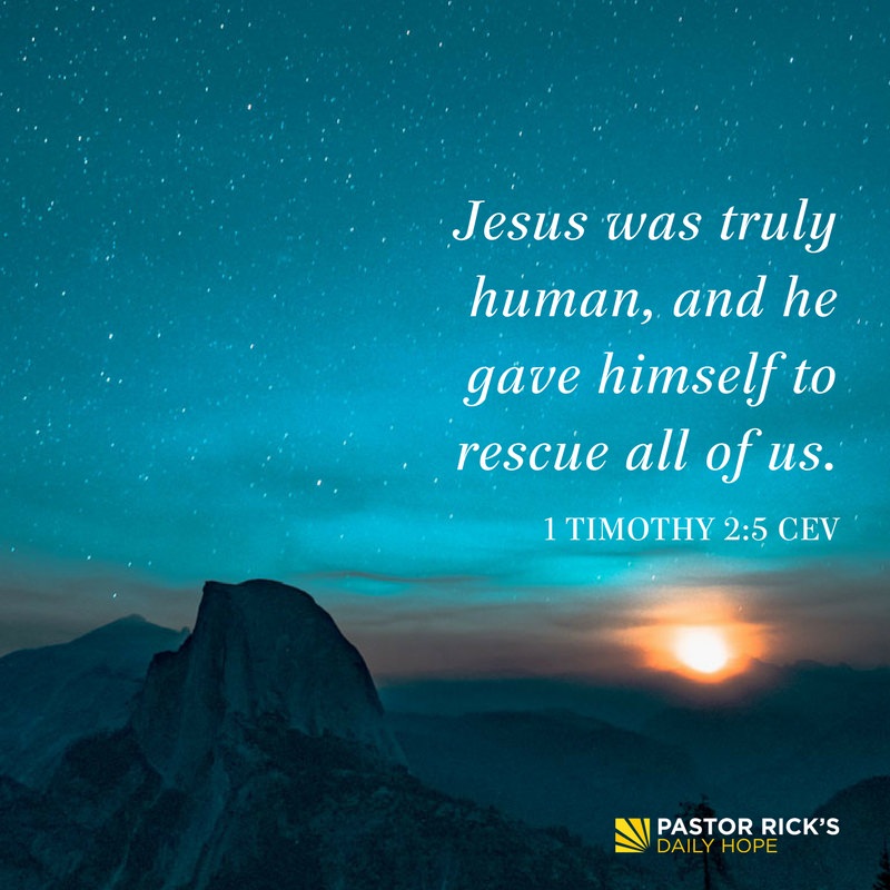 Devotional image from Rick Warren