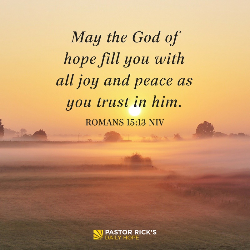 Devotional image from Rick Warren