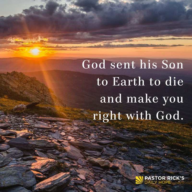 Devotional image from Rick Warren