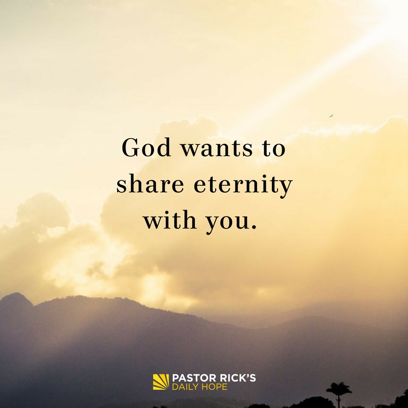 Devotional image from Rick Warren