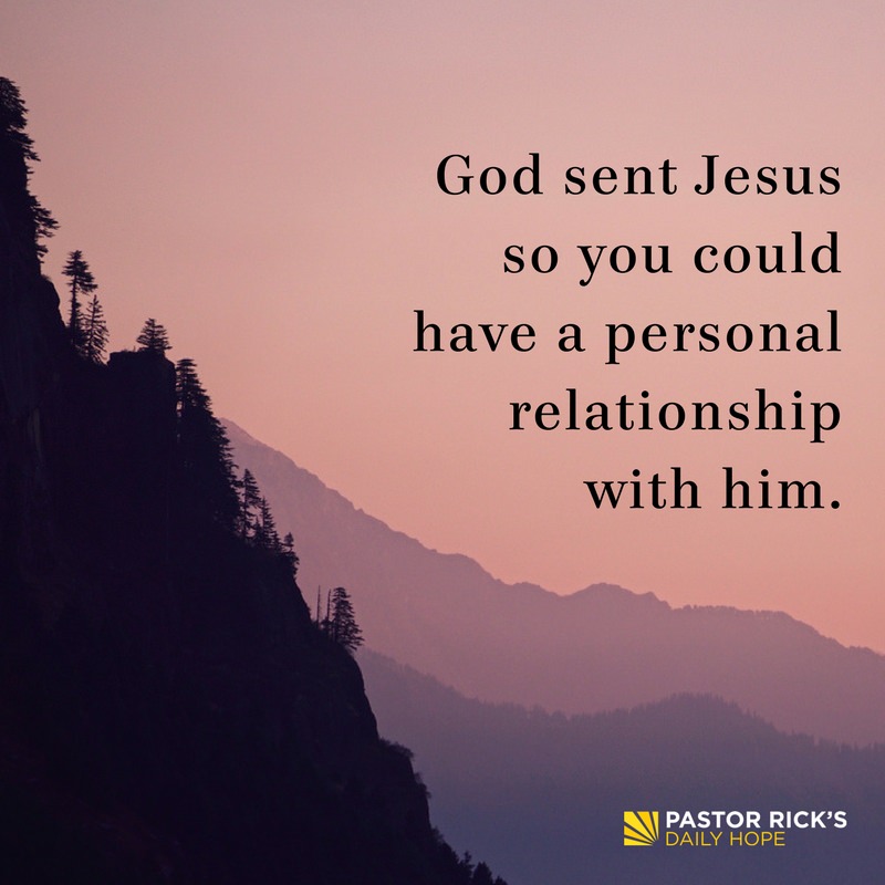 Devotional image from Rick Warren