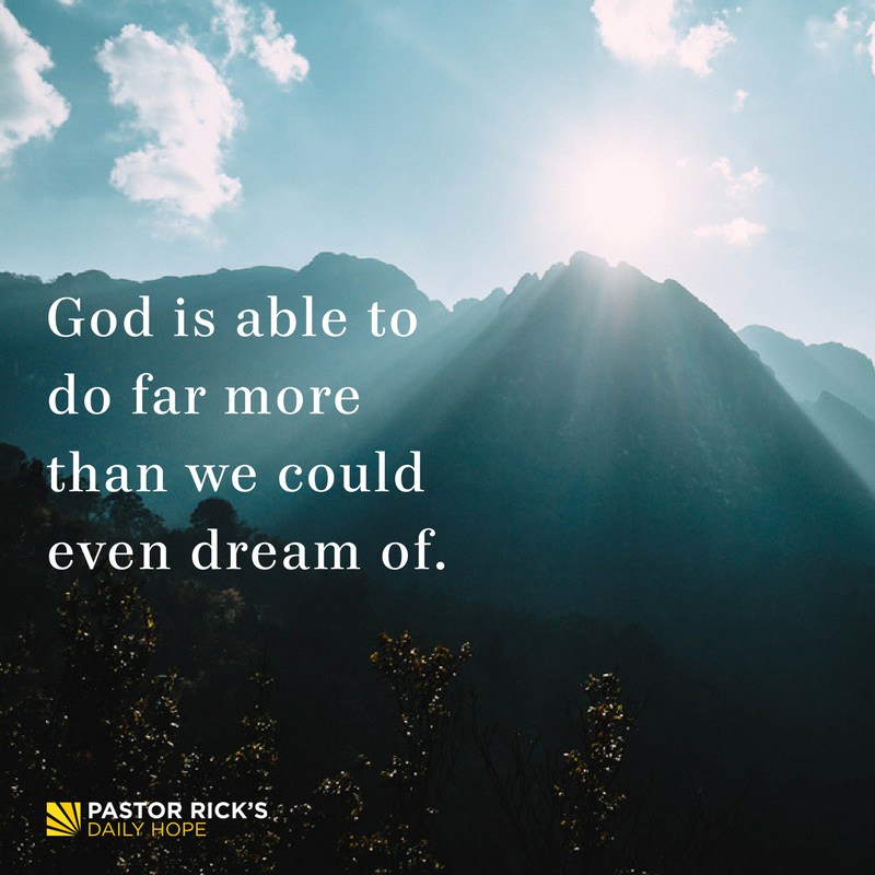 Devotional image from Rick Warren