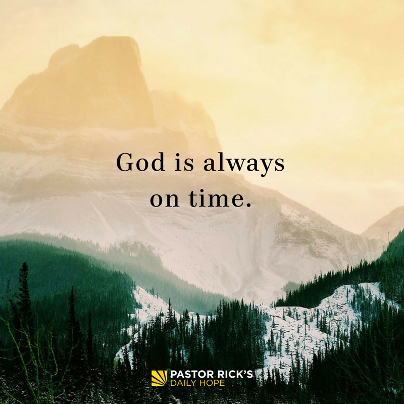 Devotional image from Rick Warren