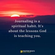 Devotional image from Rick Warren