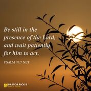 Devotional image from Rick Warren