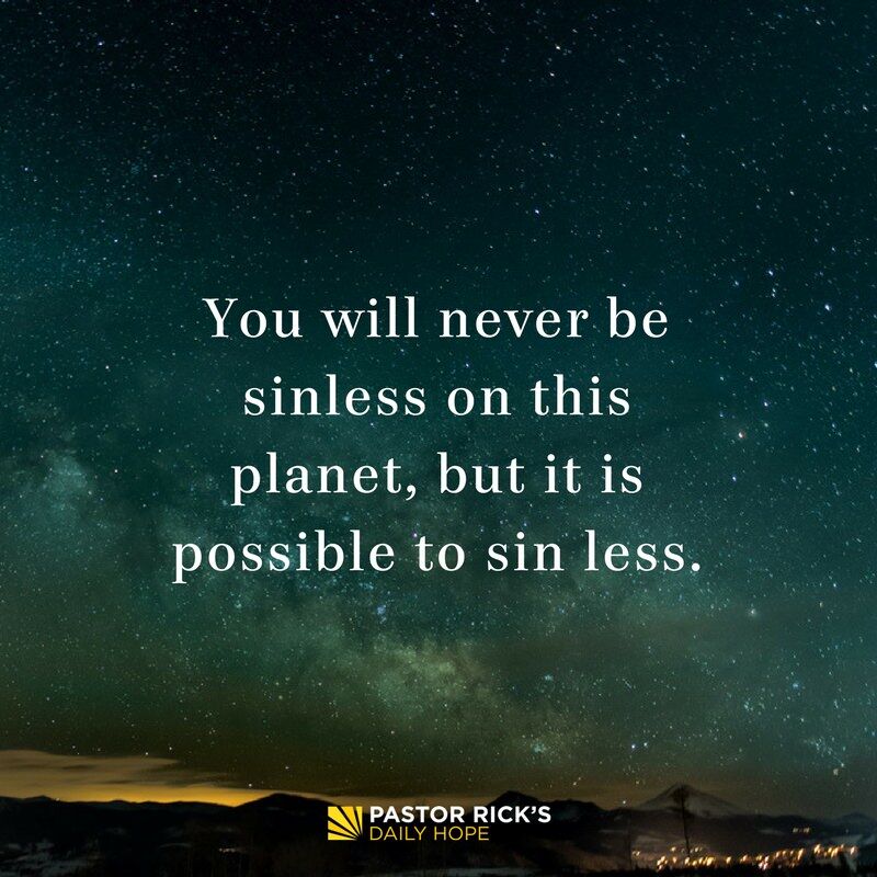 Devotional image from Rick Warren