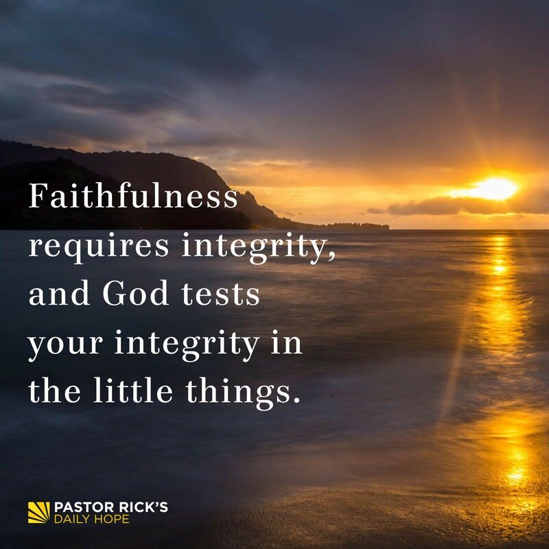 Devotional image from Rick Warren