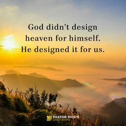 Devotional image from Rick Warren