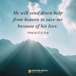 Devotional image from Rick Warren