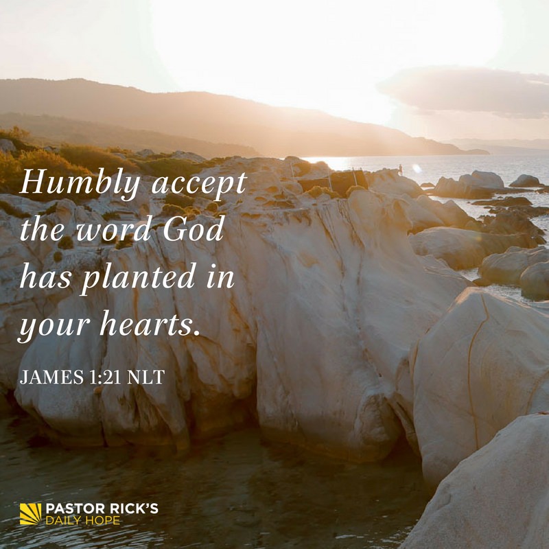 Devotional image from Rick Warren
