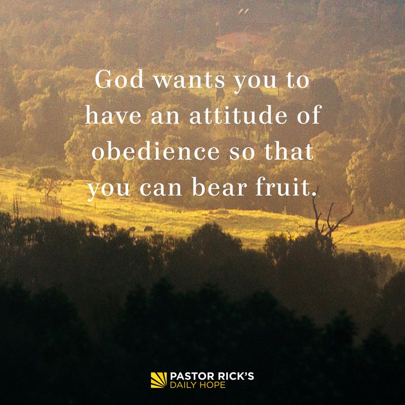 Devotional image from Rick Warren