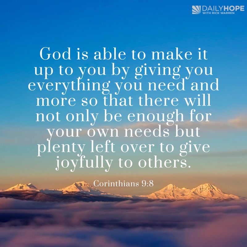 How Does God Respond to Your Generosity?