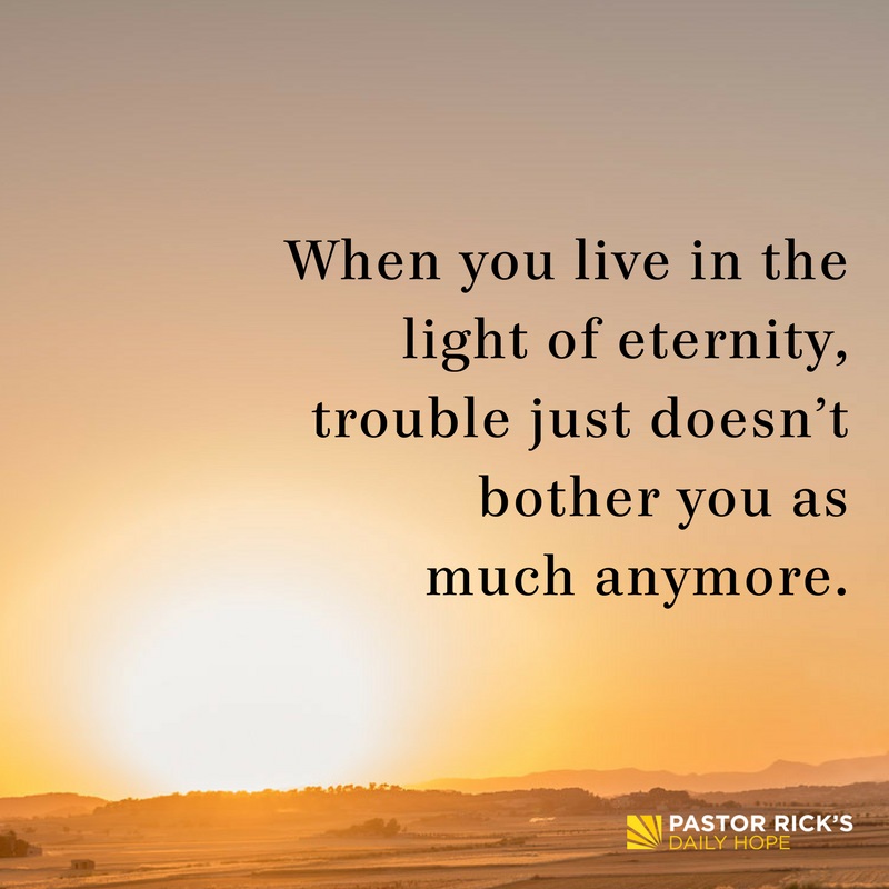 Devotional image from Rick Warren